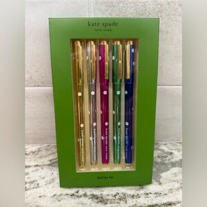 NWT Kate Spade metallic gel pen set